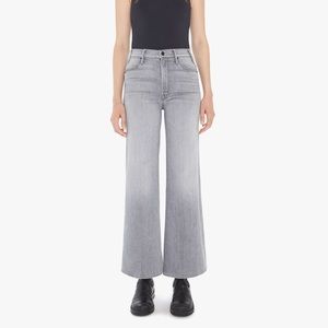 MOTHER wide leg, high waist, faded grey jeans - 27